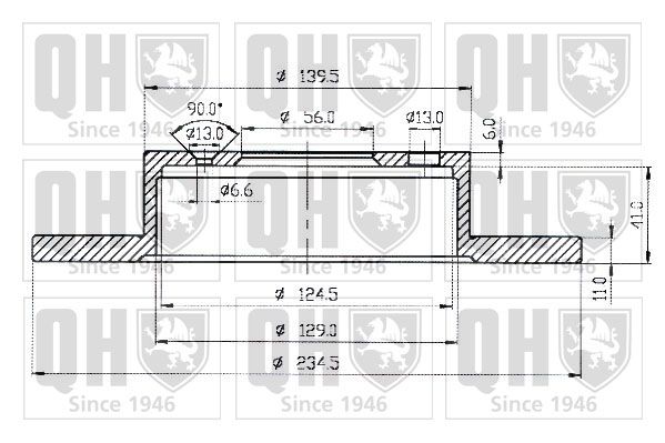 QUINTON HAZELL Тормозной диск BDC4224